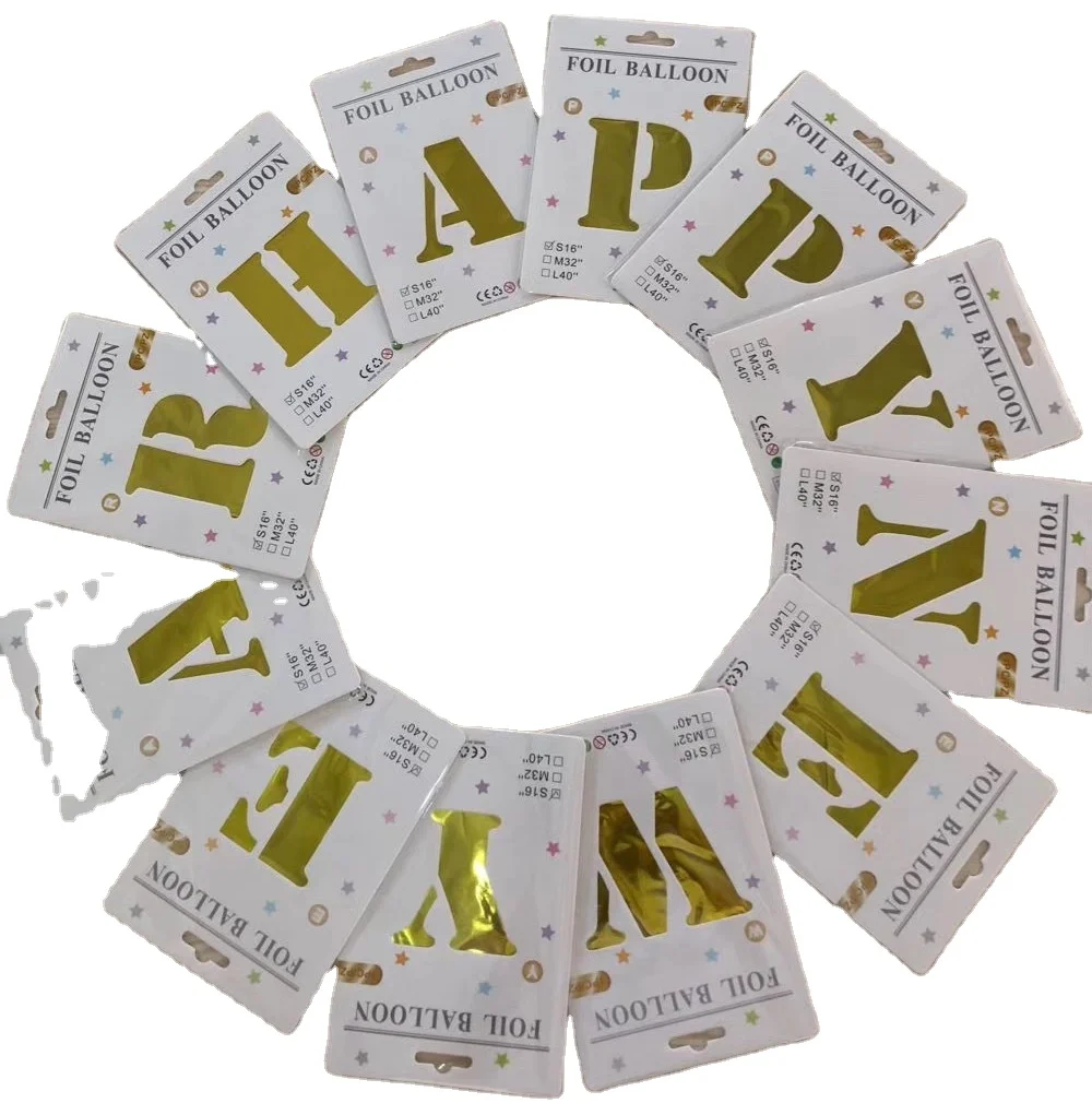 16 дюймов буквы А до Z Алфавит фольга шары письмо День рождения Свадьба украшение событие & товары для вечеринок день воздушные