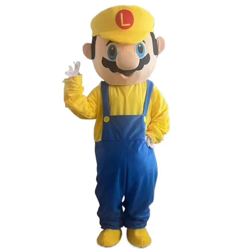 Best Selling Overseas Cartoon Costume Super Mario Character Outfit for Performances