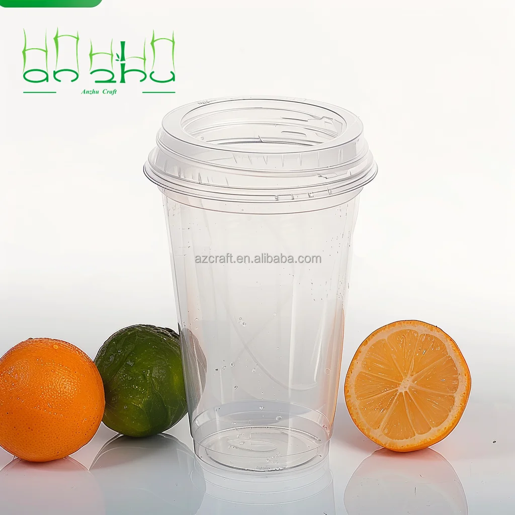 Best selling disposable clear pla plastic cup ice coffee cup