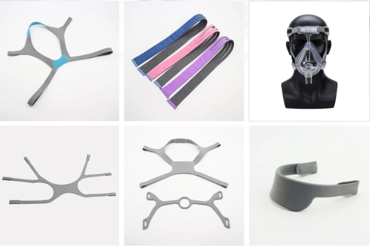 Universal Nasal Mask Headgear Strap for Resmed BMC Respironics CPAP Breathing Machine Noedge Sealing