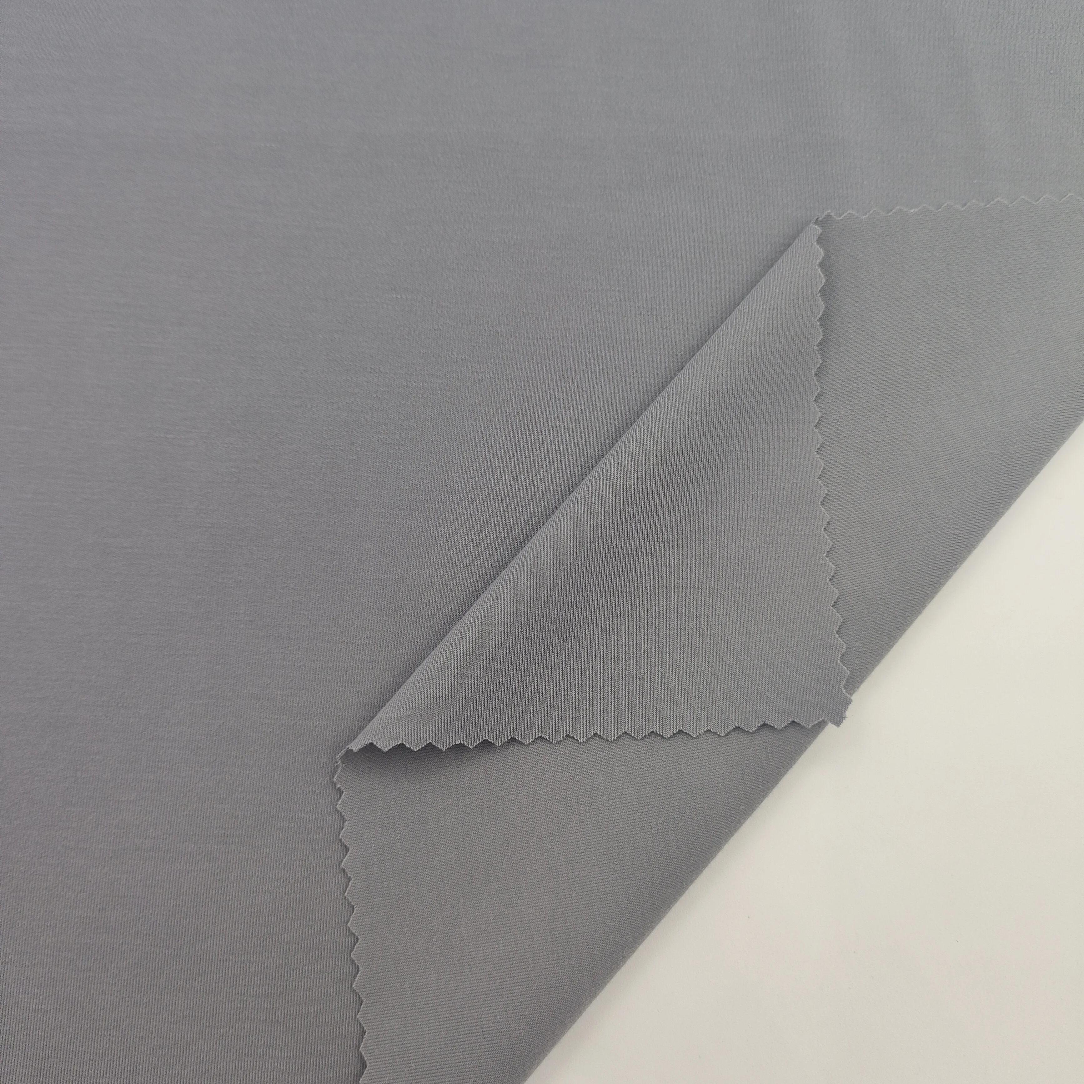 Fashion fabric knitted breathable dyed 60%TEL 35%T 5%SP interlock fabric for T-shirt