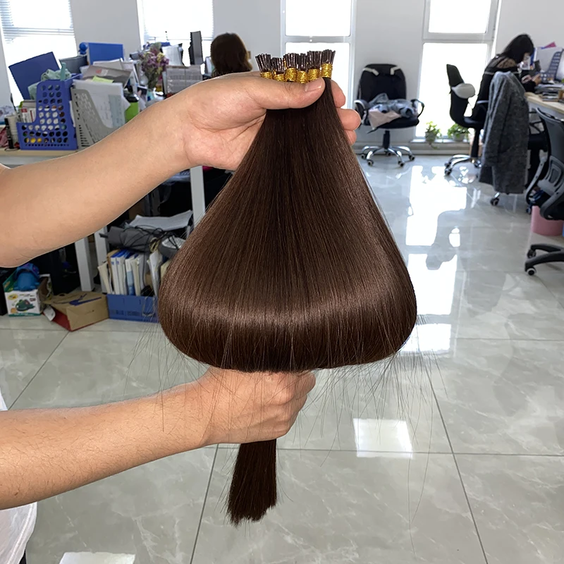 LeShine оптовая продажа 100 кератиновые Remy русские накладные натуральные волосы