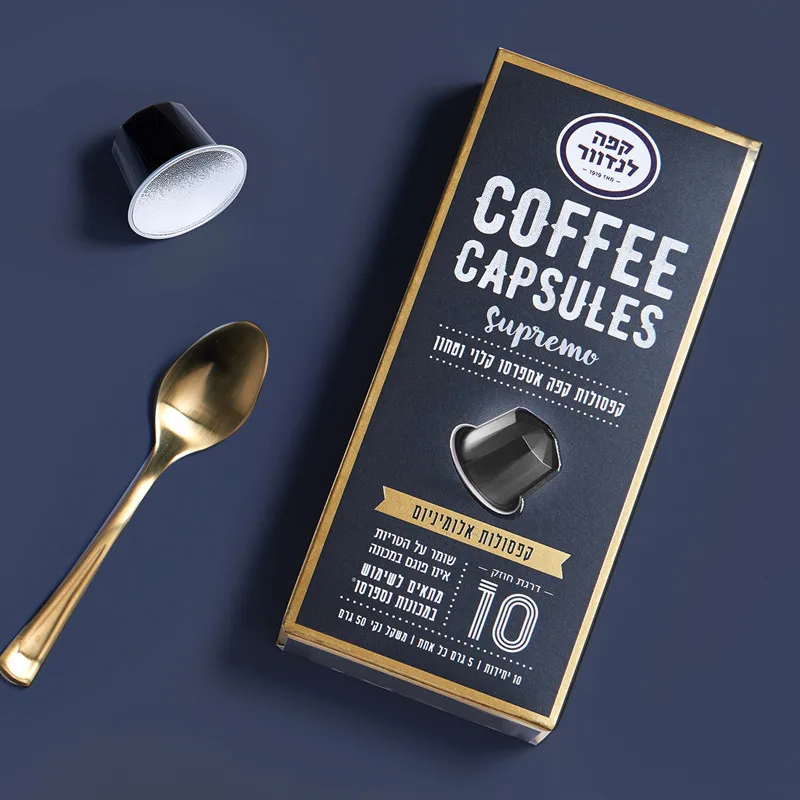 Custom Premium Capsule Coffee Gift Box Gift Square Packing Paper Boxes Capsules Coffee Packaging