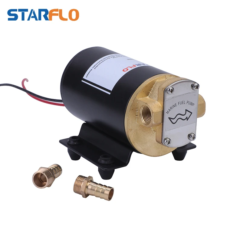 STAFLO 14LPM 24V DC Electric Mini Oil Pump Drive Gear Portable Electric Oil Transfer Gear Pump For Boat Car