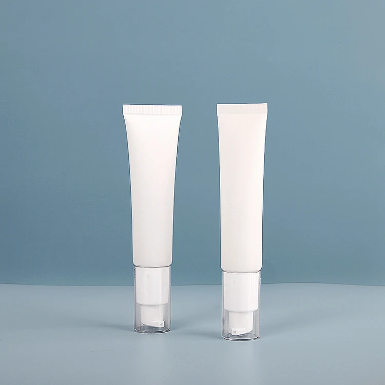30ml High-end atmospheric milky white tube squeeze tube soft airless pump cream lotion tubes