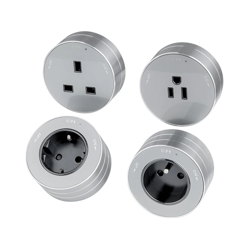 WOSOM Length customizable MS1-USB Modular unit with 2 USB port rail power track male socket