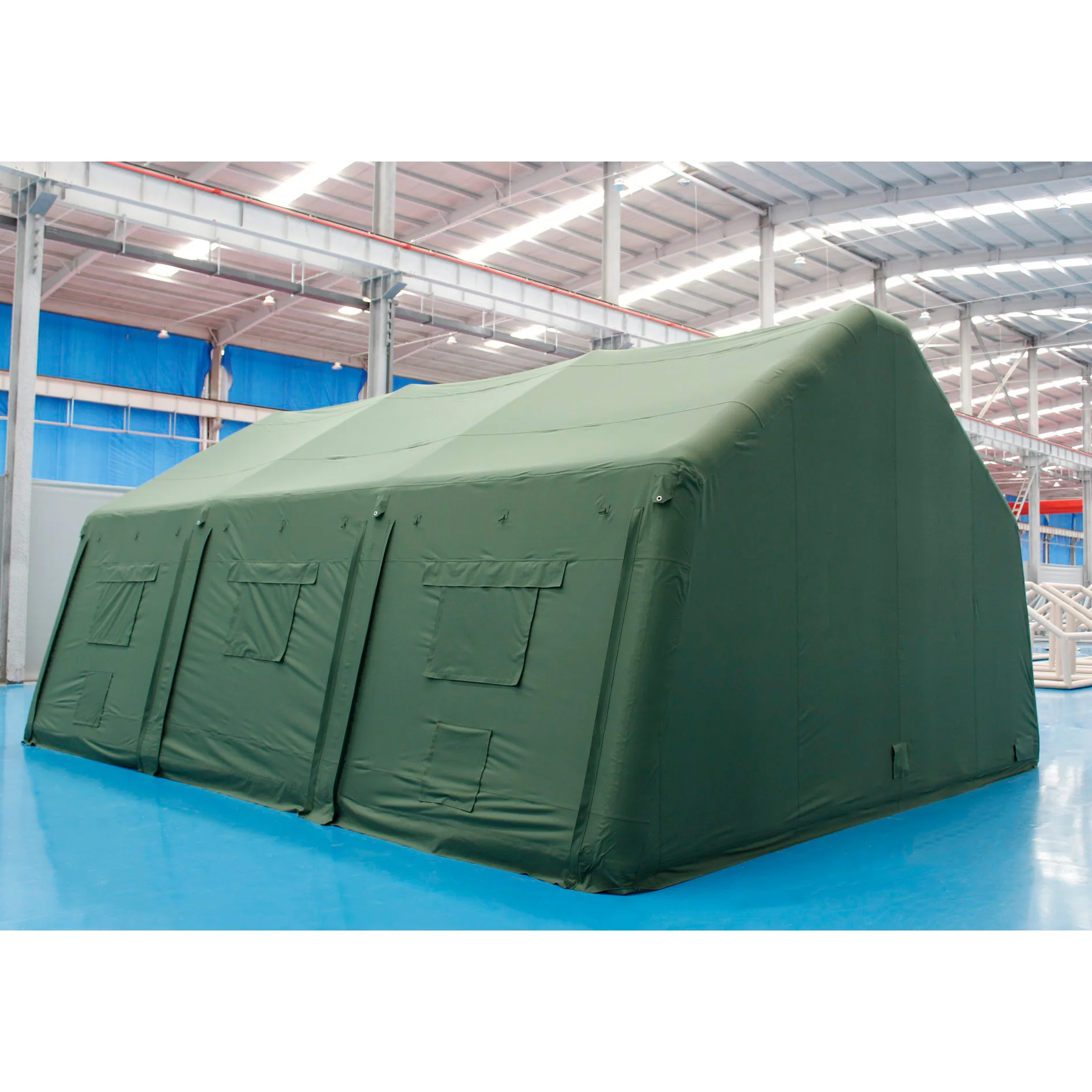Outdoor Camping Inflatable Refugee Air Tent 10 Person Large Waterproof Disaster Relief Event Winter Tent For Travel and Defence