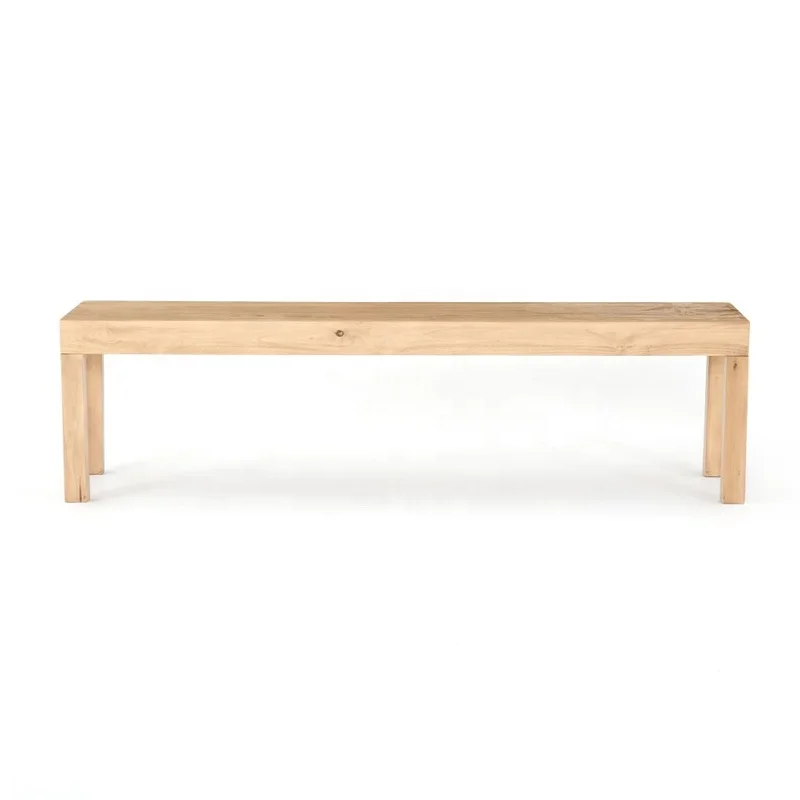 Nordic design solid wood living room changing shoe long bench outdoor design dining table bench set long bench wood