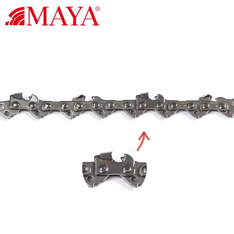 Оптовая продажа, карбидная цепь для бензопилы Maya 3/8 lp .050, наконечники из карбида вольфрама, рулон цепей для пилы
