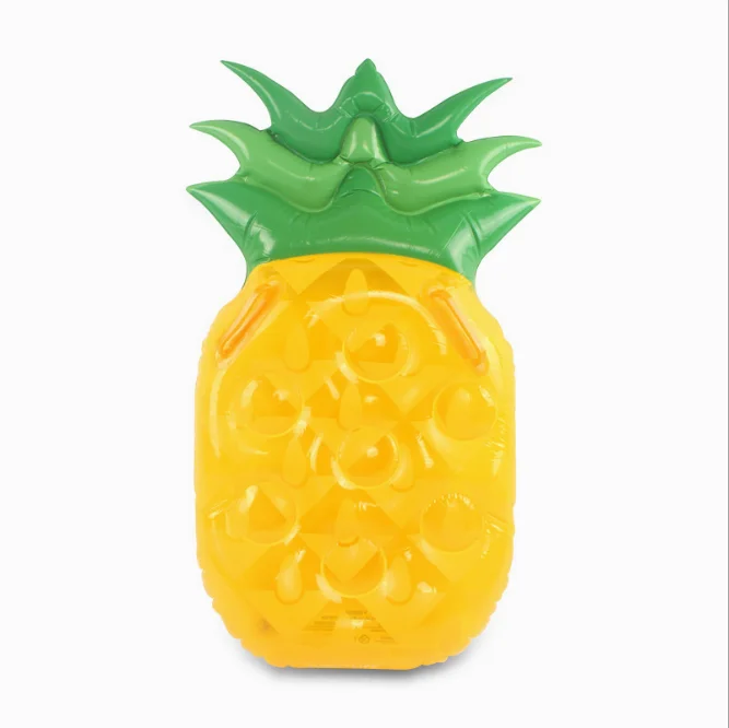 PVC inflatable pineapple floating drainage on swimming floating bed outdoor swimming air mattress