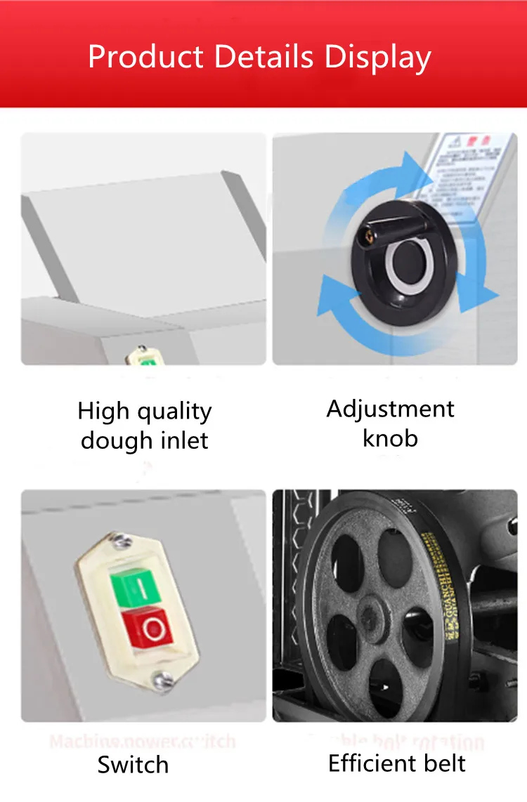 Automatic Dough Pressing Machine/ Dough Pressing Sheeting Machine/ Electric Dough Roller Dough Sheeter