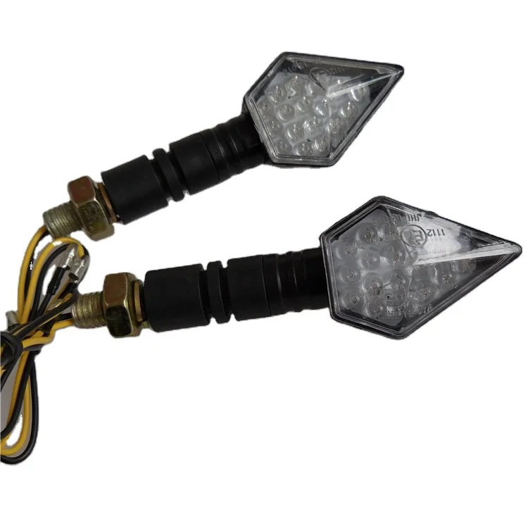 Motorcycle led indicator lights star style 12V road safety led warning turning  lights winker for electric bikes scooter