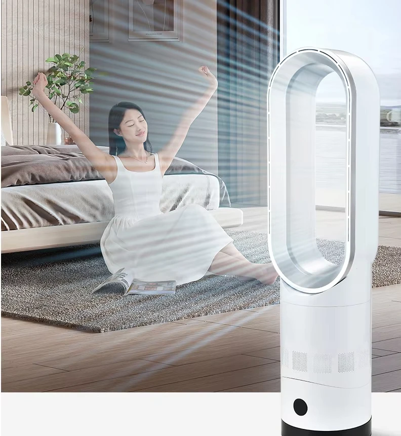 18 Inch Quite and Colding Bladeless Fan Air Cooler Standing Remote Control With Purifier Smart Appliance