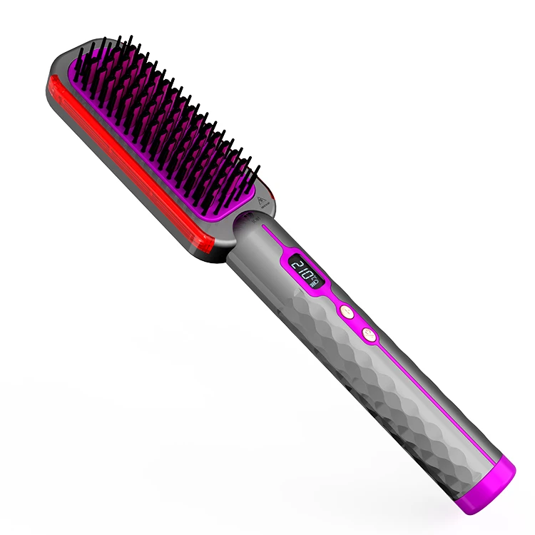custom hair straightener infrared high quality brush original comb mac iron rebonding straightening style complete straighten