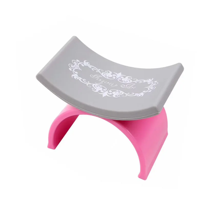 New U Shape Nail Hand Pillow for Manicure Hand Arm Rest Holder Washable Soft Silicone Palm Rests Stand Nail Salon Art Pillow