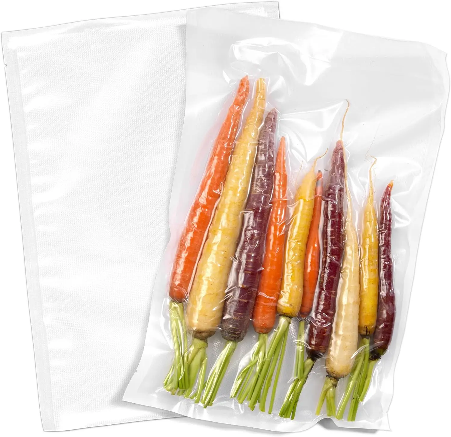 Vacuum Seal Bags Custom Logo Printed Customize Size Food Storage Vacuum Bag Freeze Sea Food Black Vacuum Food Bags