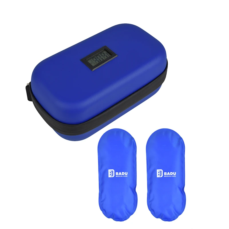 Сумка-холодильник Badu для диабетического инсулина, переносная сумка для путешествий, охлаждающая упаковка, с повторно замерзающим пакетом для льда-до 12 часов прохладного времени