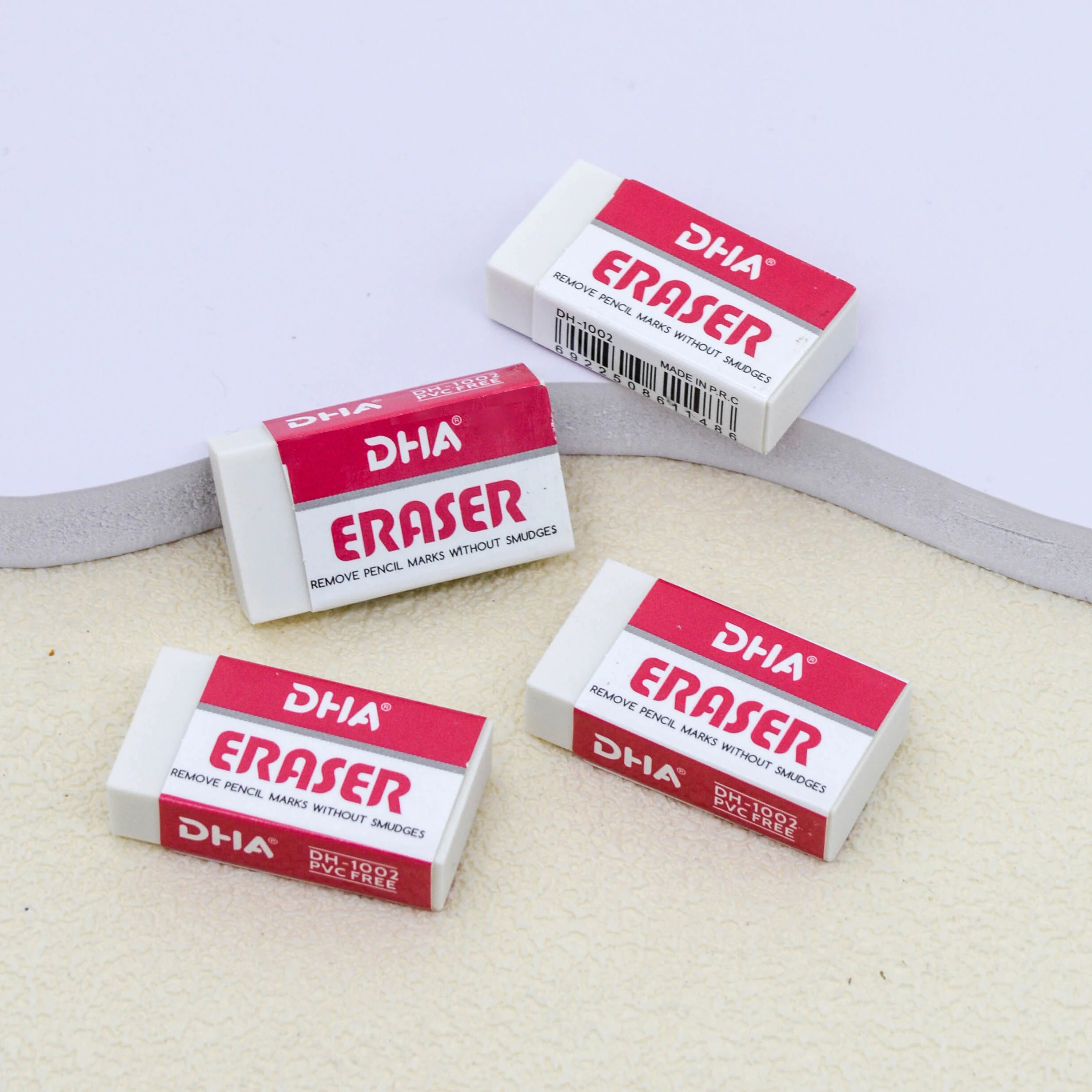 Kawaii Cheap School Eraser Set Customized Pencil Rubber TPR Art Corrector 4B Pencil Erasers For Students