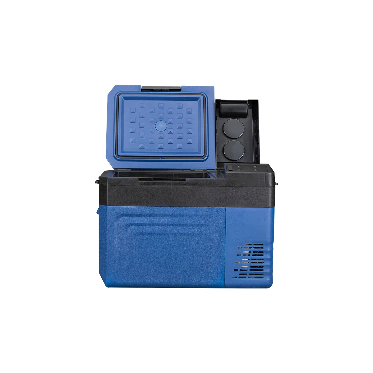 Alpicool WT25 Bulit-In Removable Battery Auto Electric Cooler Fridge Freezer Blue Double Door Mini Refrigerator For Travel