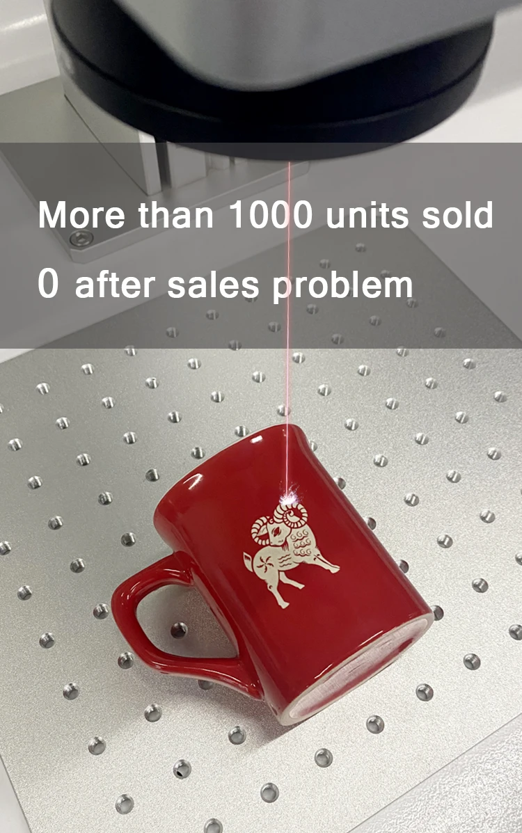 JPT Mopa M7 20W 30W 50W 60W 100W Fiber Laser Marking Machine Steel Metal Jewelry Nameplate Desktop Color Laser Marking Machine