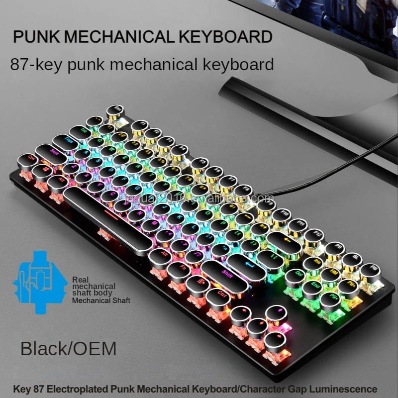 Gaming accessories RGB Switch Hot Swap Gaming Mechanical Keyboard Kit USB wired gaming keyboard