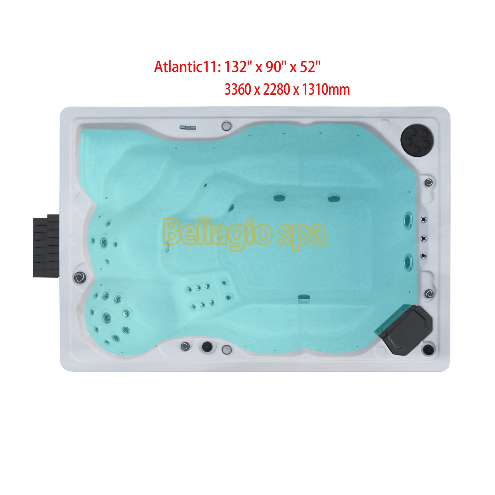 BELLAGIO Spas 11ft/3.36meter Swimming pool spa Garden swim spas whirlpool Hot tub