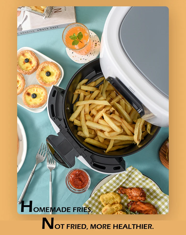 Non Stick Coating Easy Clean Large Capacity Digital Electric Deep Air Fryer Pan