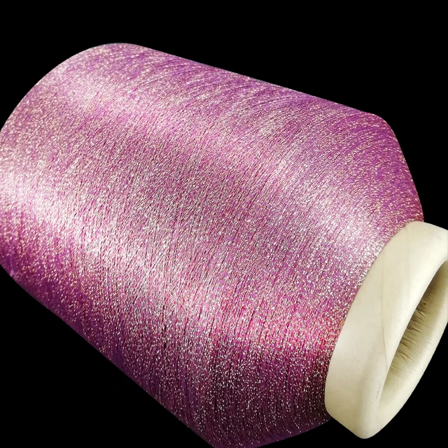 Ms Type Gold Embroidery Polyester Metallic Yarn For Weaving made in China sequin yarn
