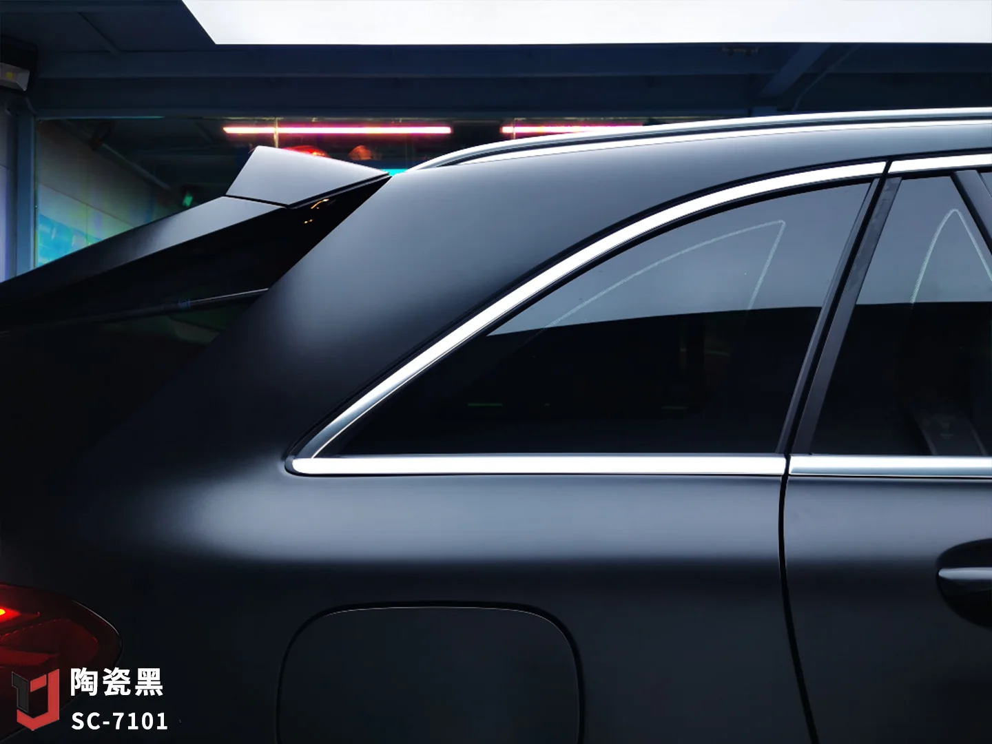 Anolly Ready to Ship High Quality Auto Car Stickers Bubble Free Satin Ceramic Black PVC Car Wrap Vinyl Film