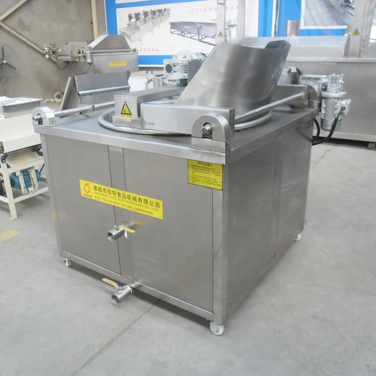 China supply panipuri snacks batch fryer machine potato chips garlic frying machine batch
