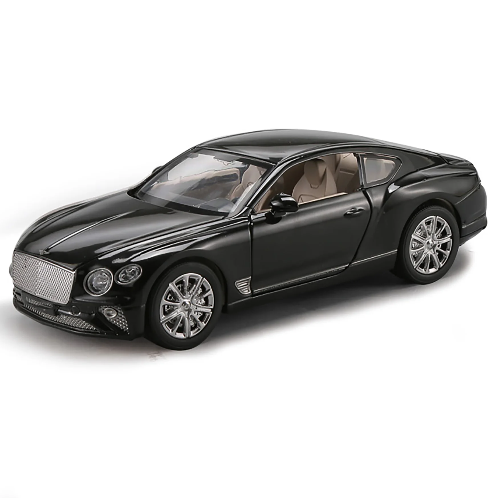 1: 24 Continental Bingley Diecast  Model Cars Pull Back With Simulation Lights And Sound Doors Open Diecast Model Car Toys