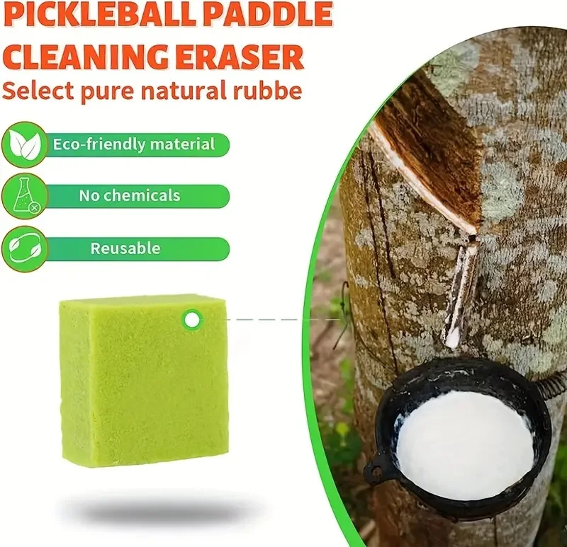 1pc Paddle Eraser Carbon Fiber Pickleball Racket Cleaning - Used To Remove Ball Residue Debris And Slight Abrasions