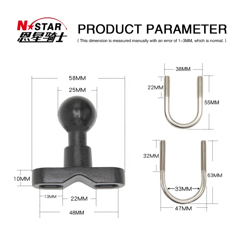 NSTAR high quality motorcycle mobile phone holder camera navigator mount