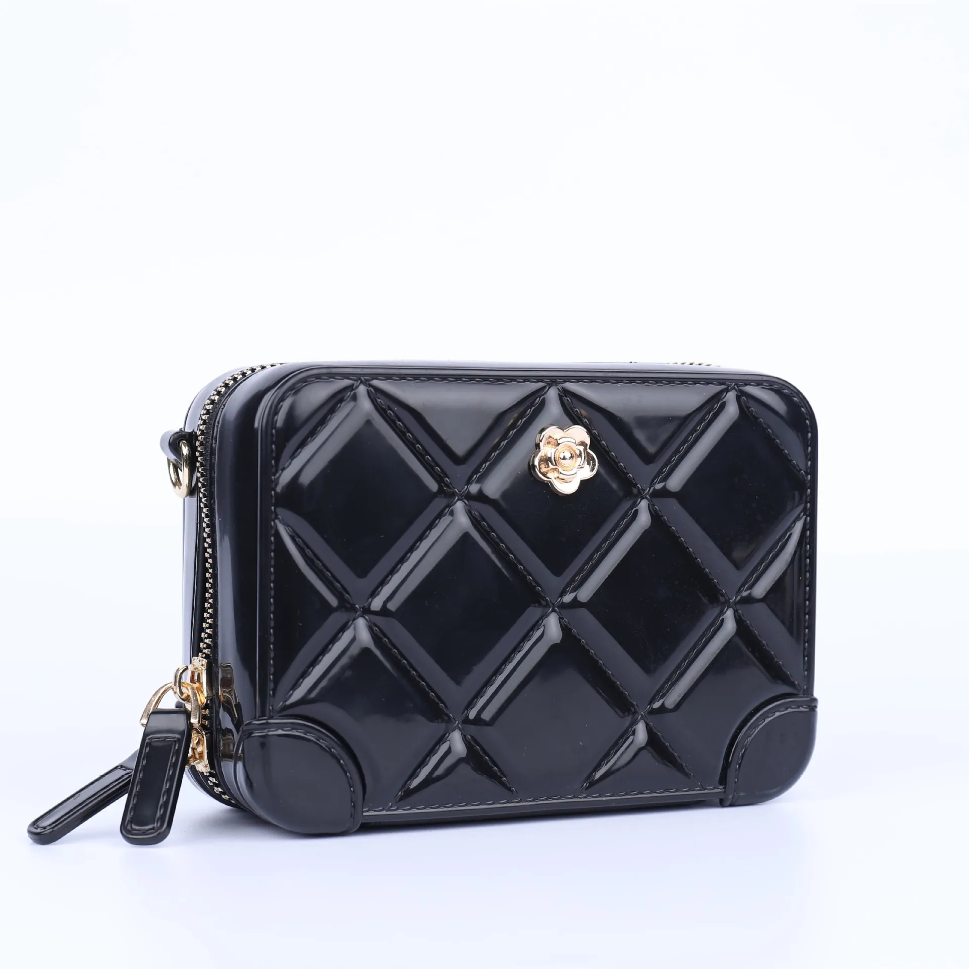 2021 Summer Hot Selling Bag Jelly Women Handbags Square Camera Bag with Chain