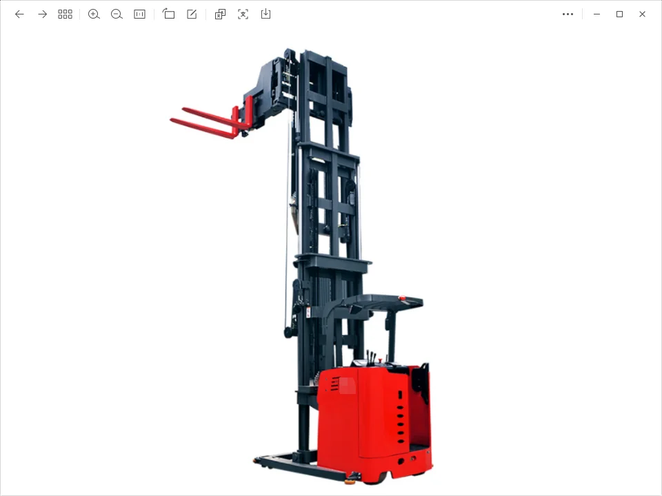 1.5-3.5 Tons narrow aisle truck electric stacker forklift truck 3 way electric pallet stacker
