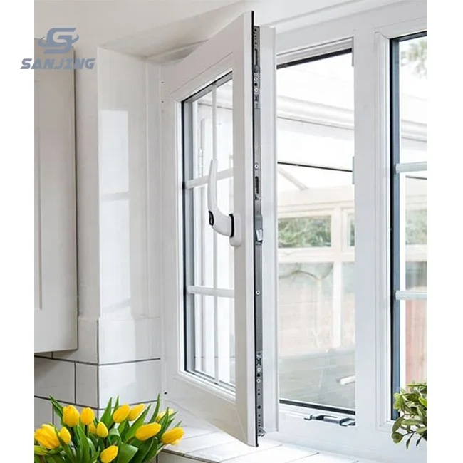 double glazed windows aluminum casement windows  aluminium windows with mosquito net