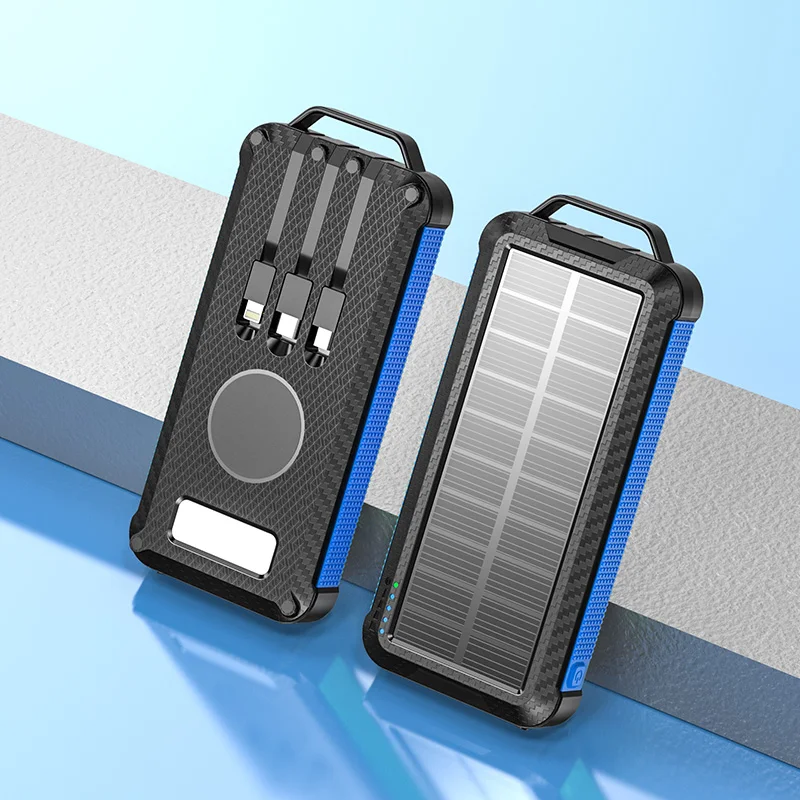 Встроенный кабель Быстрая быстрая зарядка 10000 мАч Power Banks мобильный телефон Портативный Powerbank зарядное устройство Мини Bank с двумя светодиодами