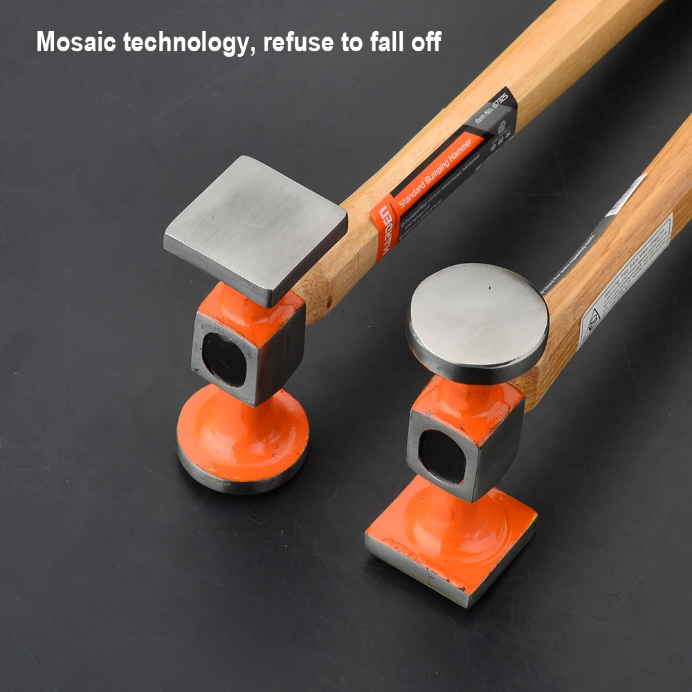 335X103X39mm Sheet Metal Hammer(Square, Round) Straight sheet metal hammer head forged High frequency quenching Mirror polishing