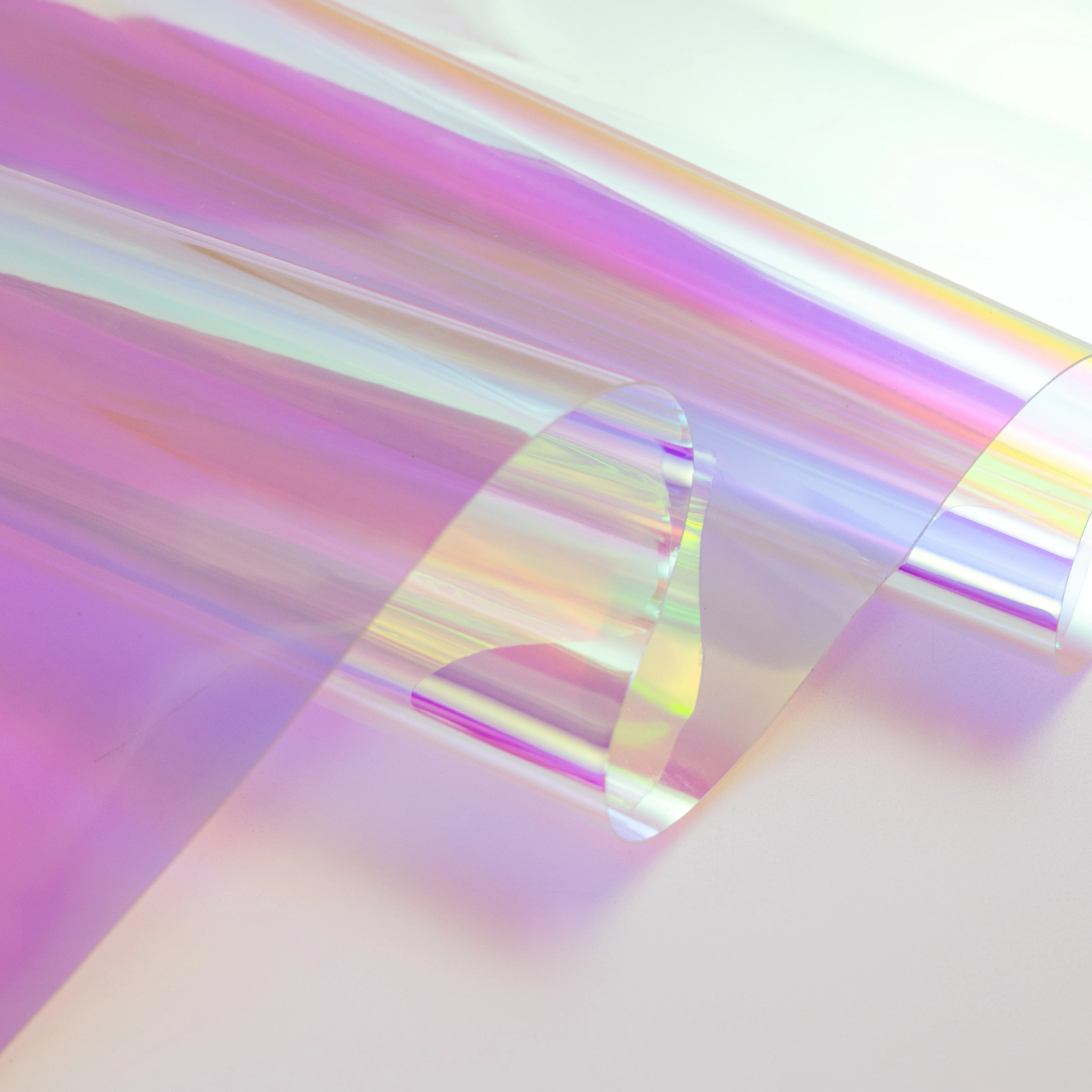 Fashion trend rainbow illusion color TPU interlayer film, used for bags, shoe heel decorations