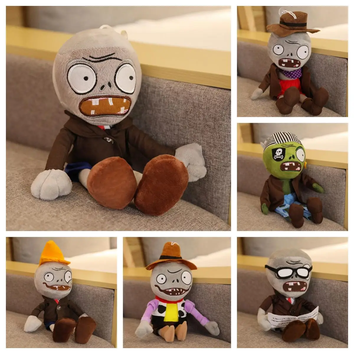 Cheap Wholesale 12 inches Popular Cute Game Figure Cartoon Character Plants vs Zombies Stuffed Plush Toys