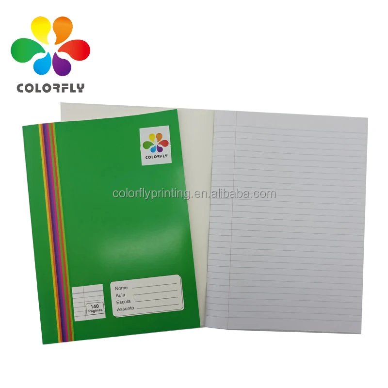 wholesale A4 colored notebook  Single Line 140 pages exercise book for Angola Africa