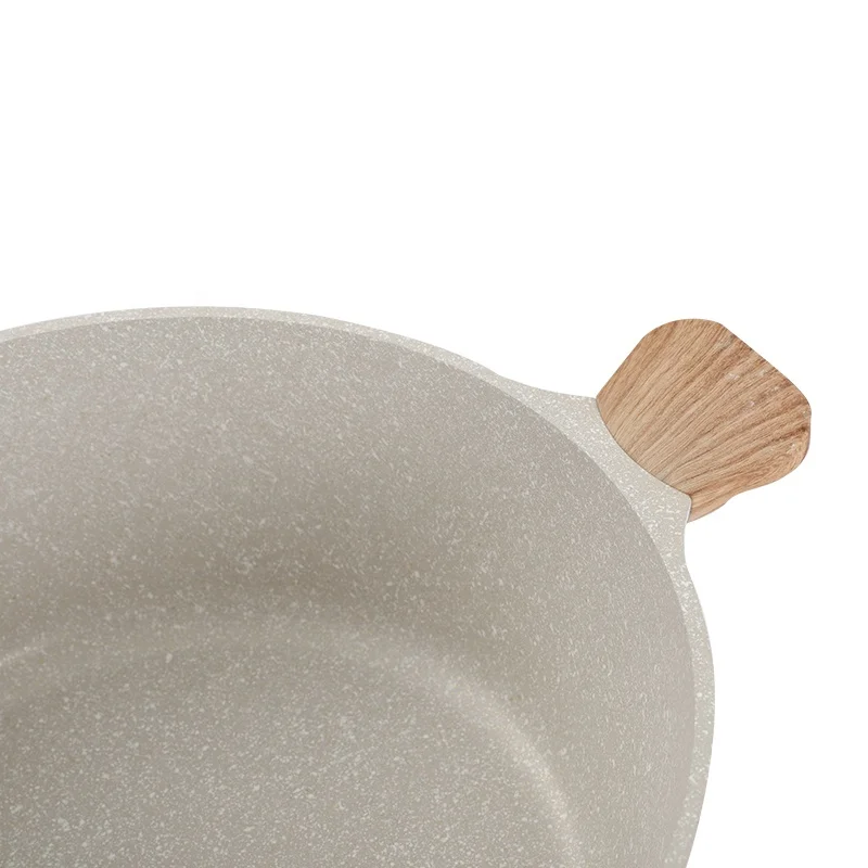 Non Stick Dutch Oven with lid Granite Cooking Stock Pot Casserole Dish Cookware