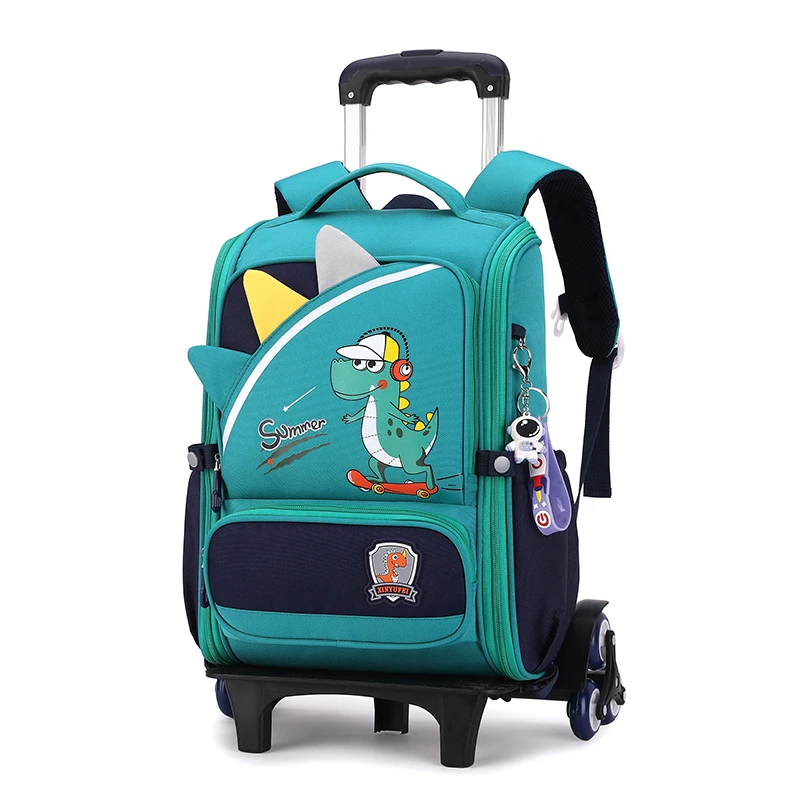 High Capacity Detachable Trolley Burden Relief Tugboat Schoolbag For Students