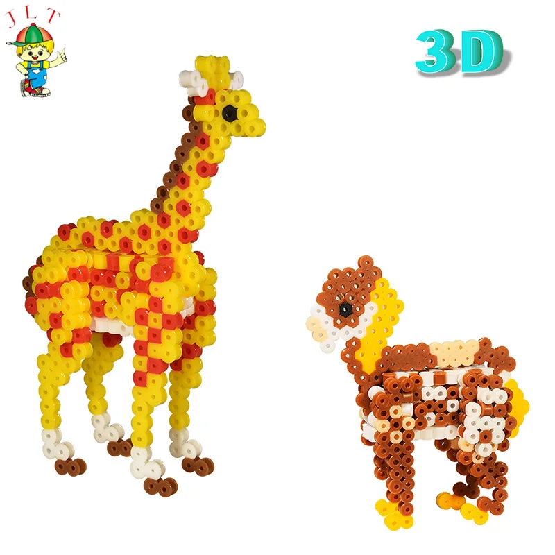 Funny color box 5mm PVA bead kids educational toys diy fuse beads diy 5mm perler hama fused beads kit