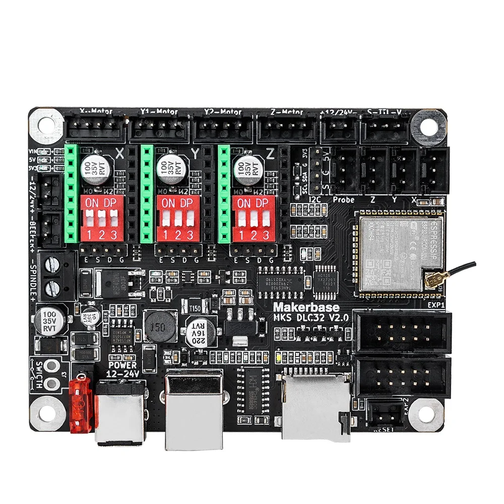 Makerbase MKS DLC32 Grbl контроллер работает для лазера и ЧПУ с ESP32 WIFI лазерной гравировальной машины