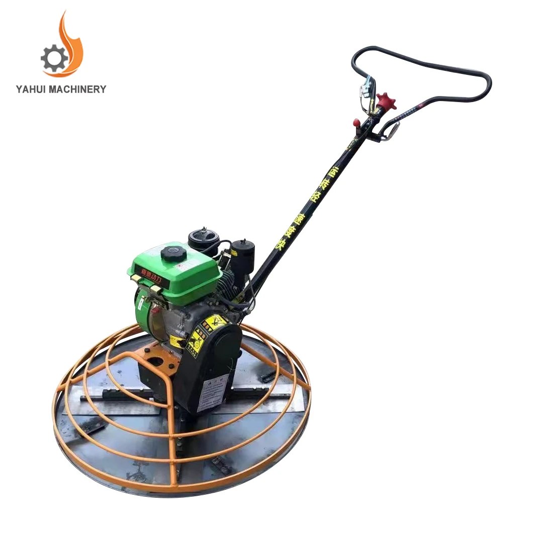 Construction Tool Walk Behind Troweling Machine Construction, Mini Concrete Finishing diesel Power Trowel