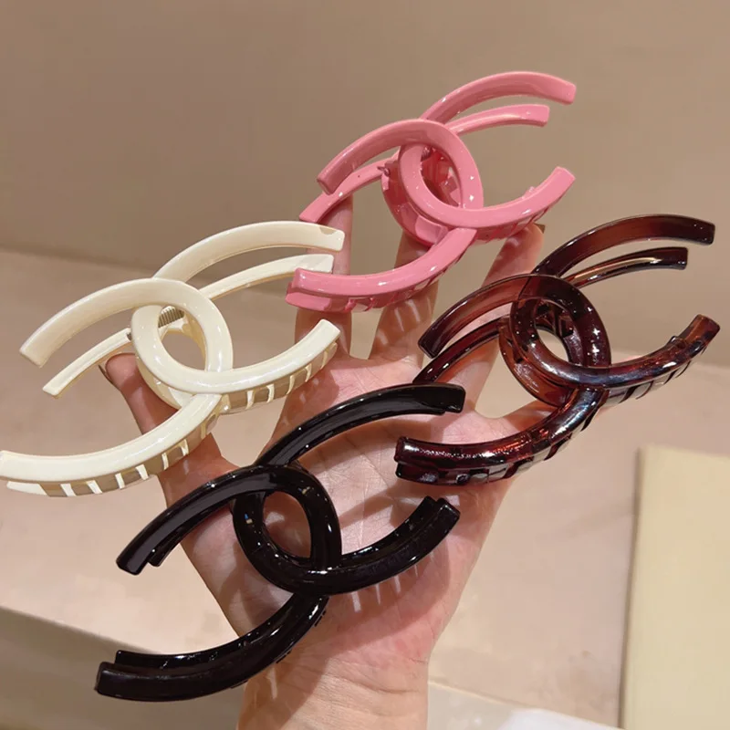 Acrylic Barrettes Fashion Graceful Online Influencer Same Style Back Head Grip Shark Clip Personality Minimalistic Headdress Hai