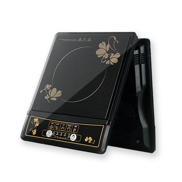 2000w Button Control Black Color SKD CKD Keep Warm Function Portable Induction Cooker Cooktops