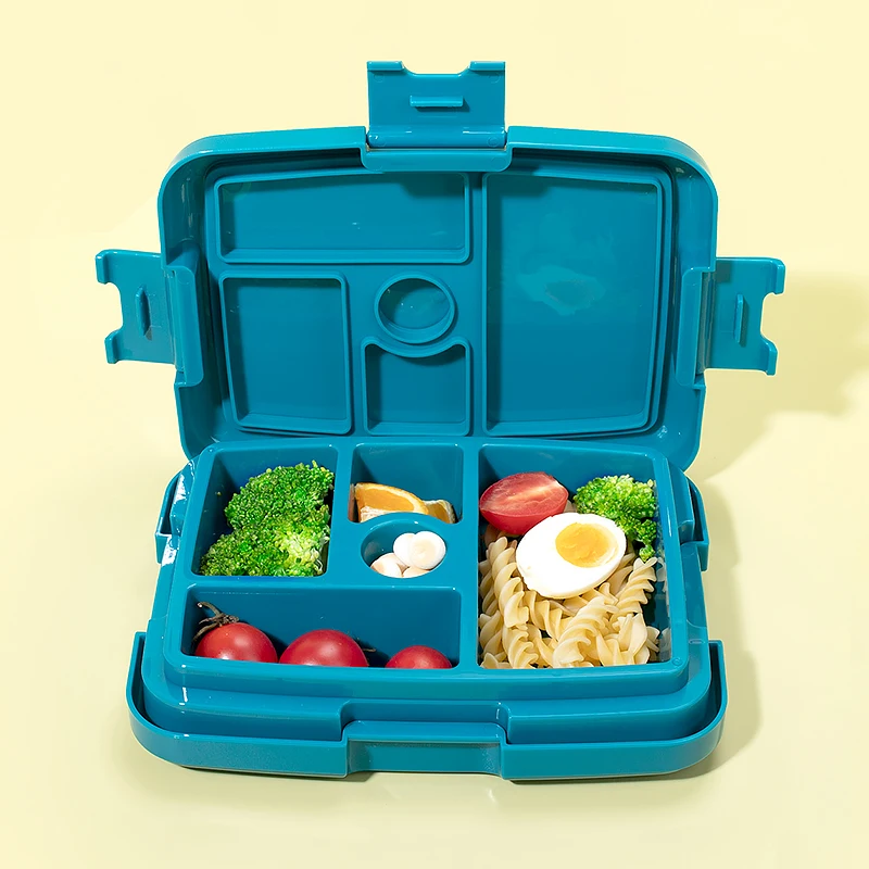 Wholesale Easy Open Food Grade PP Rectangular Thermal Lunch Snack Box BPA Free Leakproof Bento Lunch Boxes for Kids Children