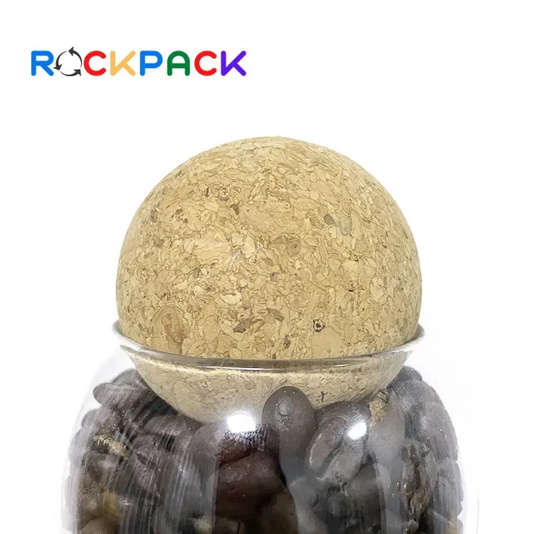 500ml 800ml 1200ml Empty glass home use food canned sugar coffee storage jars with cork ball lid